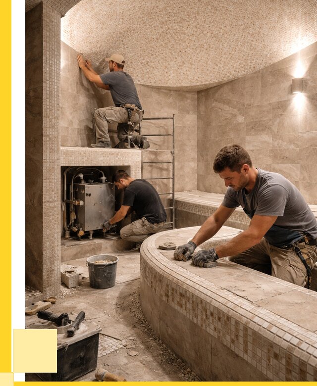 Монтаж хамамов под ключ в Нефтекамске от 256700 р. ЭриданНтк