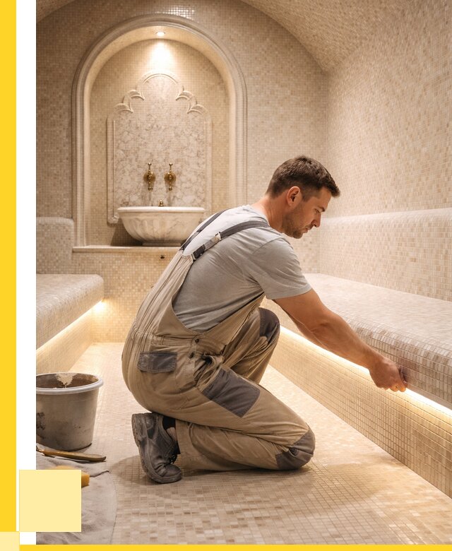 Отделка хамамов под ключ в Нефтекамске от 5647 р. | ЭриданНтк