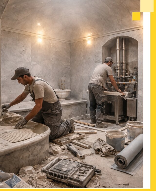 Строительство турецких бань хаммам под ключ в Нефтекамске