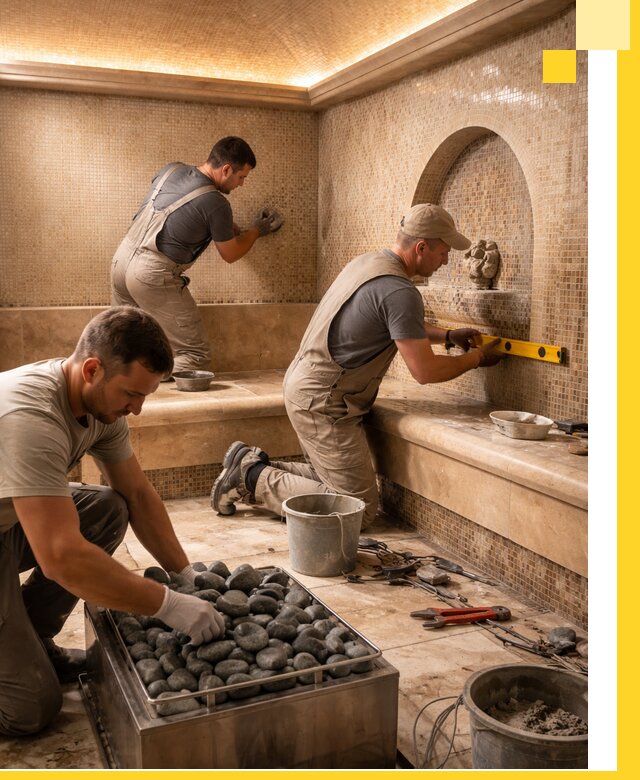 Проектирование и строительство хамама и сауны в Нефтекамске