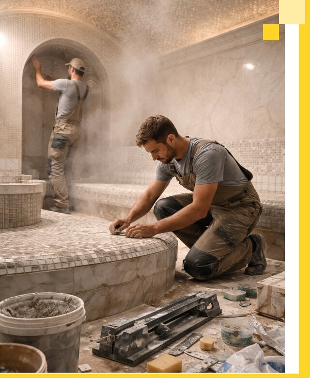 Профессиональный дизайн хамама и SPA под ключ в Нефтекамске