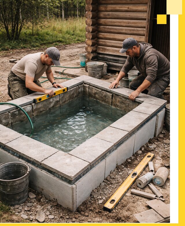 Изготовление и установка холодных купелей под ключ в Нефтекамске