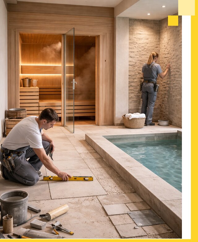 Комплексный дизайн и отделка интерьеров SPA под ключ в Нефтекамске